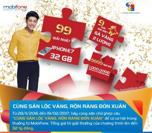Mobifone khuyến mãi "Săn lộc vàng rộn ràng đón xuân" với giải thưởng khủng