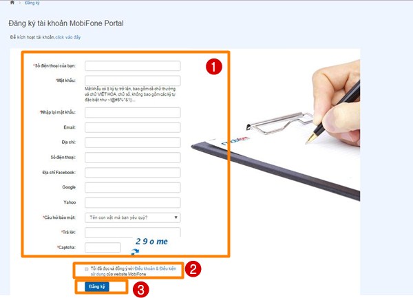 Bốn bước đăng ký tài khoản Mobifone Portal ai cùng làm được