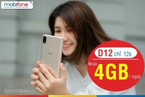 HOT: Mobifone triển khai gói D12 ưu đãi đến 4GB nhưng giá chỉ 12,000đ