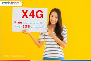 Hướng dẫn đăng ký gói X4G Mobifone, xem iflix miễn phí, nhận 3GB