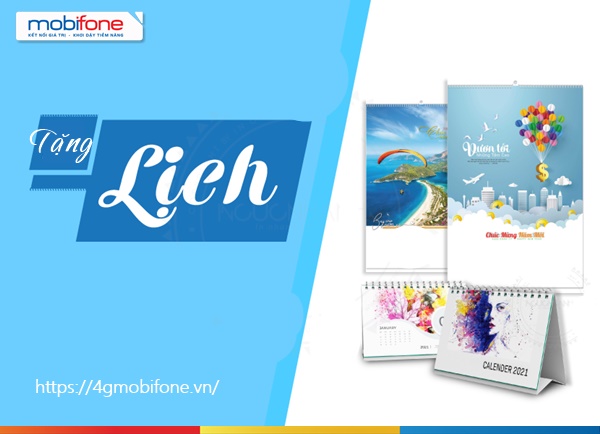 Mobifone khuyến mãi tặng lịch mừng năm mới cho khách hàng