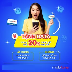Mobifone khuyến mãi nạp thẻ tặng data ngày 7/4/2021 cho toàn bộ thuê bao