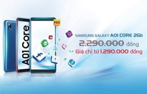 MobiFone khuyến mãi đổi máy Feature phone lên Samsung Galaxy A01 Core