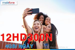 Cách đăng ký gói 12HD300N Mobifone có 4GB/ ngày lướt web trọn năm