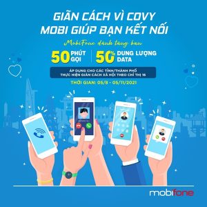 HOT: Mobifone tặng 50% data gói 3G/4G và 50 phút gọi hỗ trợ mùa Covid