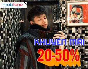 Khuyến mãi MobiFone tặng 20%-50% thẻ nạp duy nhất ngày 22/12/2021