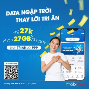 Hướng dẫn đăng ký gói TRIAN Mobifone nhận 27GB cước chỉ 27.000đ