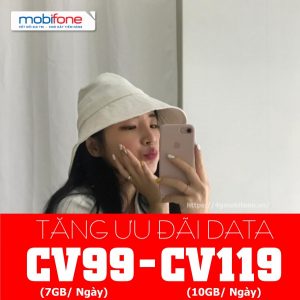 Mobifone nâng gấp ba lần data các gói CV99, CV119 lên mức 210GB, 300GB