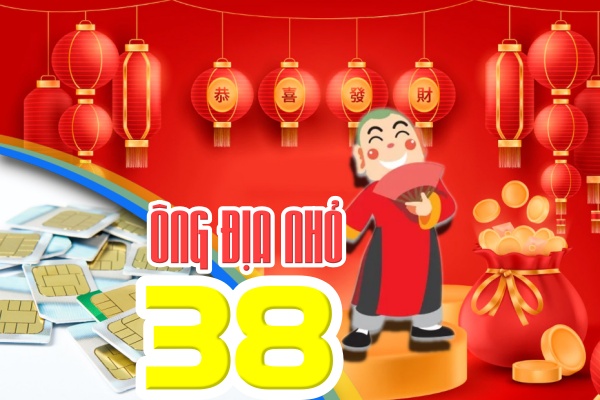 Sim ông Địa nhỏ 38 vận may, tài khí đủ đầy giá lại hạt dẻ