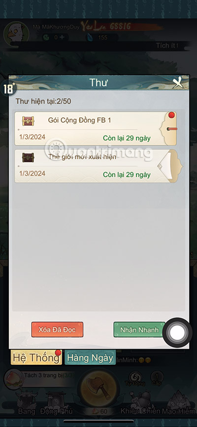 tieu yeu tam dao giftcode
