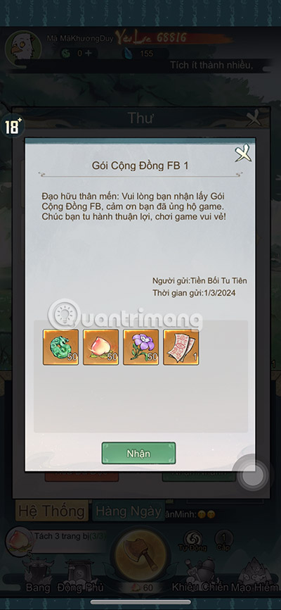 code tieu yeu tam dao