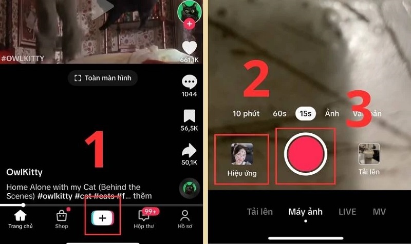 cách chụp ảnh trên tiktok bằng iphone